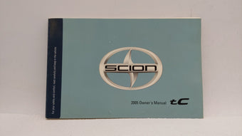 compare product 2005 Scion Tc Owners Manual Book Guide OEM Used Auto Parts