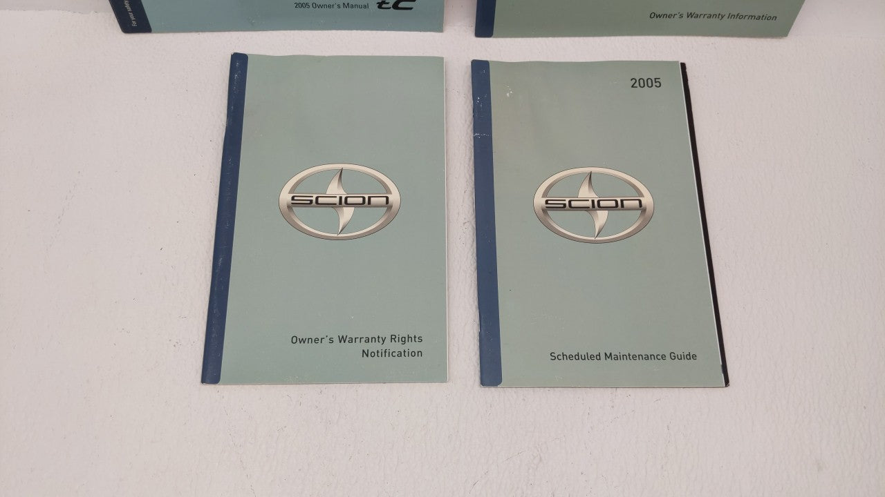 2005 Scion Tc Owners Manual Book Guide OEM Used Auto Parts - Oemusedautoparts1.com