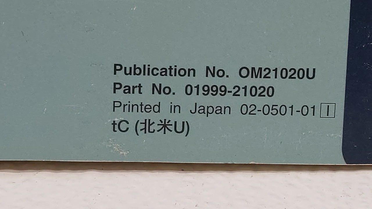 2005 Scion Tc Owners Manual Book Guide OEM Used Auto Parts - Oemusedautoparts1.com