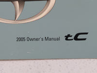 2005 Scion Tc Owners Manual Book Guide P/N:01999-21020 OEM Used Auto Parts - Oemusedautoparts1.com