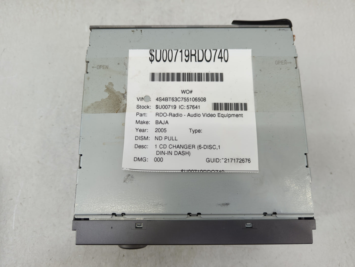 2003-2005 Subaru Baja Radio AM FM Cd Player Receiver Replacement P/N:FAD3755A FA05835B Fits Fits 2000 2001 2002 2003 2004 20