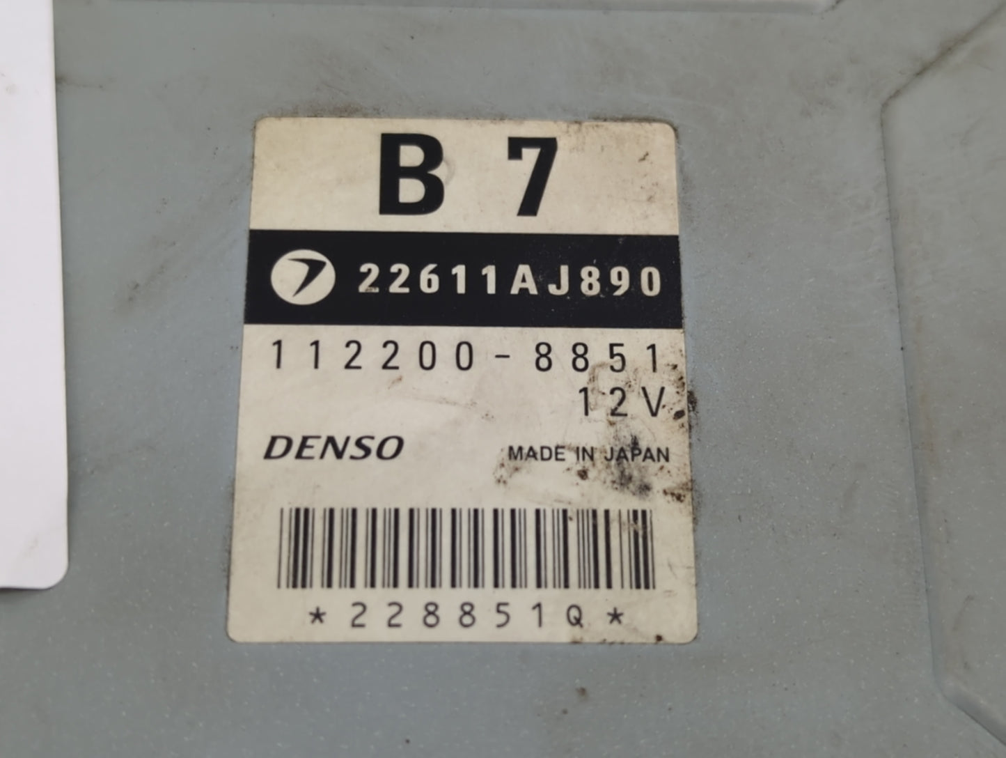 2005 Subaru Impreza PCM Engine Control Computer ECU ECM PCU OEM P/N:22611AJ890 112200-8851 Fits OEM Used Auto Parts - Oemuse