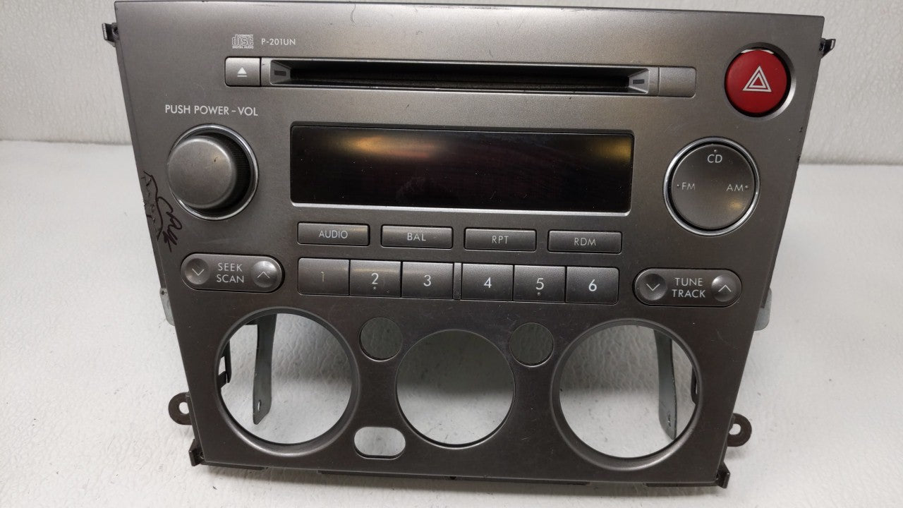 2005-2006 Subaru Legacy Radio AM FM Cd Player Receiver Replacement P/N:86201AG64A 86201AG62A Fits Fits 2005 2006 OEM Used Au