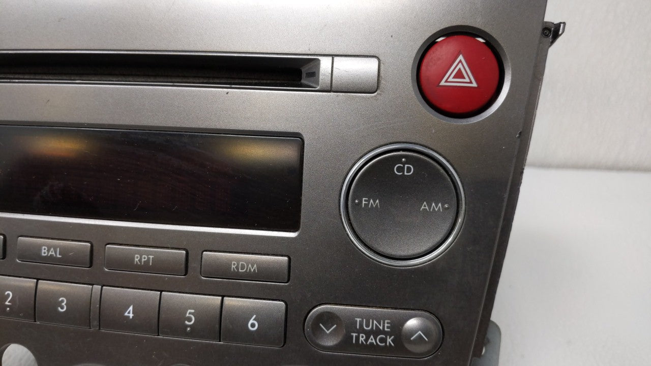2005-2006 Subaru Legacy Radio AM FM Cd Player Receiver Replacement P/N:86201AG64A 86201AG62A Fits Fits 2005 2006 OEM Used Au