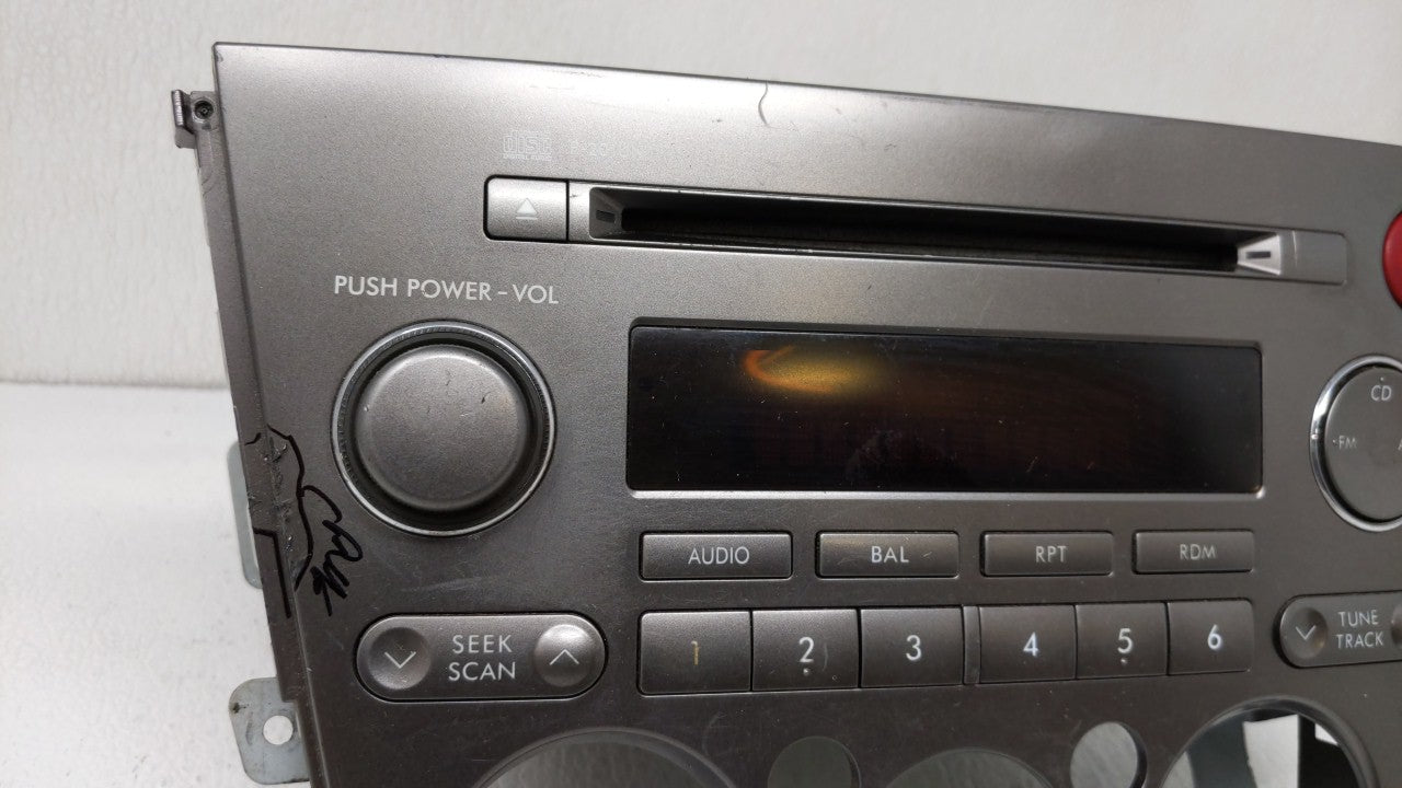 2005-2006 Subaru Legacy Radio AM FM Cd Player Receiver Replacement P/N:86201AG64A 86201AG62A Fits Fits 2005 2006 OEM Used Au