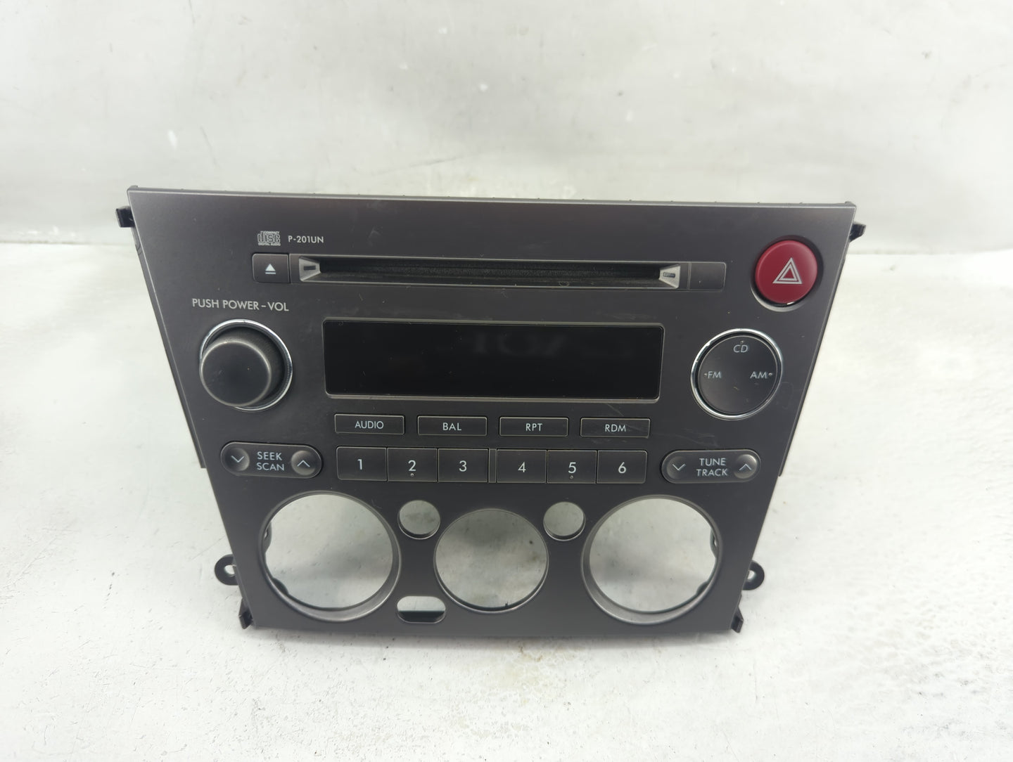 2005-2006 Subaru Legacy Radio AM FM Cd Player Receiver Replacement P/N:86201AG64 Fits Fits 2005 2006 OEM Used Auto Parts - O