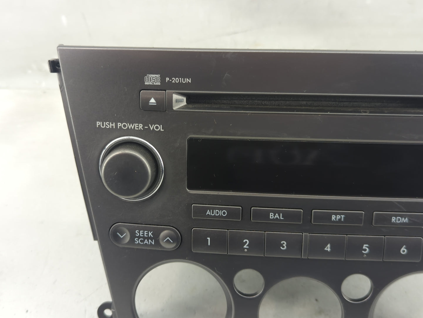2005-2006 Subaru Legacy Radio AM FM Cd Player Receiver Replacement P/N:86201AG64 Fits Fits 2005 2006 OEM Used Auto Parts - O
