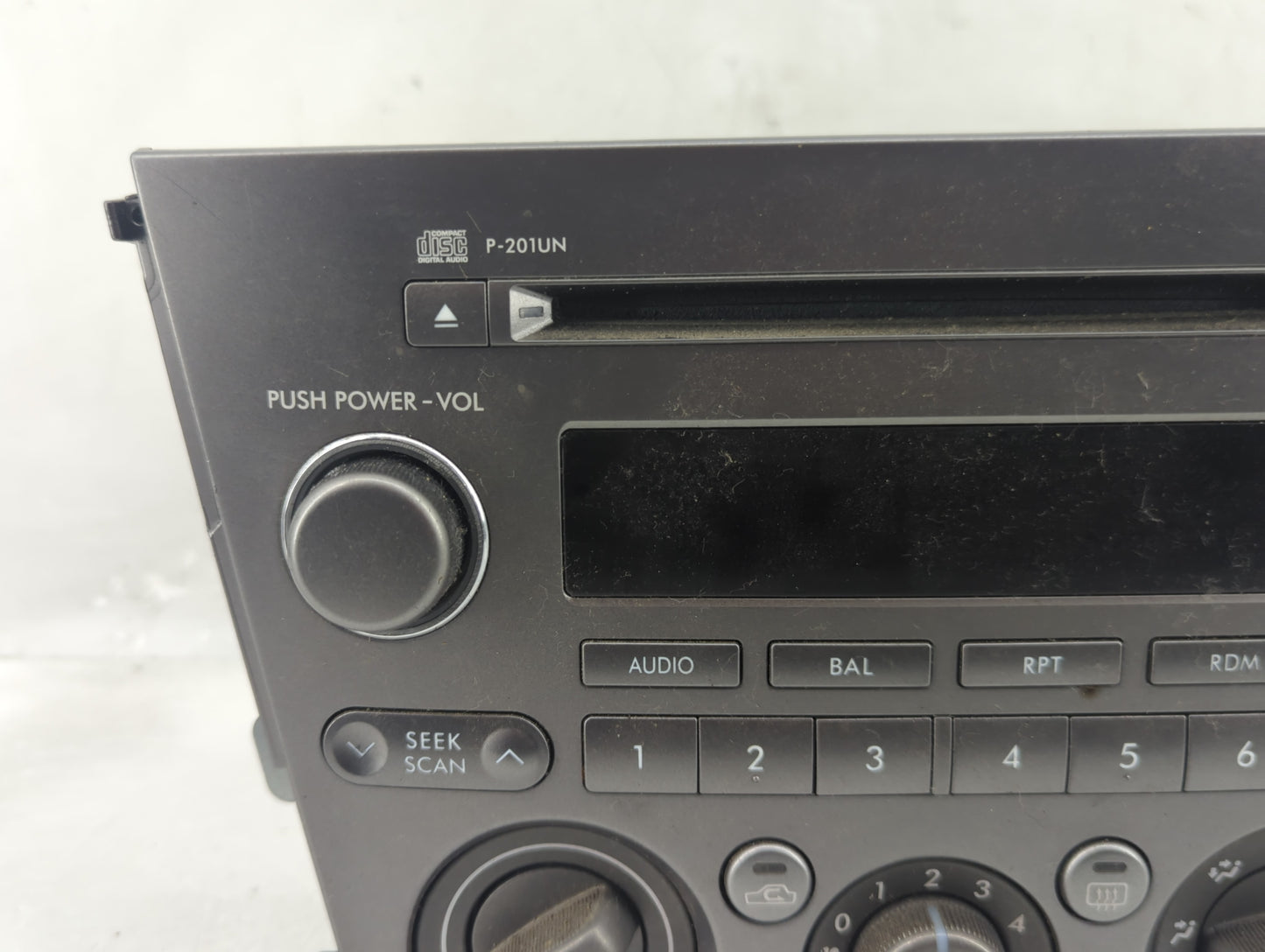 2005-2006 Subaru Legacy Radio AM FM Cd Player Receiver Replacement P/N:86201AG64A Fits Fits 2005 2006 OEM Used Auto Parts - 