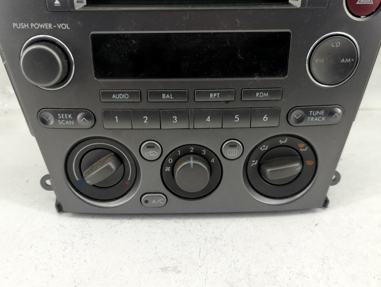 2005-2006 Subaru Legacy Radio AM FM Cd Player Receiver Replacement P/N:86201AG64A Fits Fits 2005 2006 OEM Used Auto Parts - 