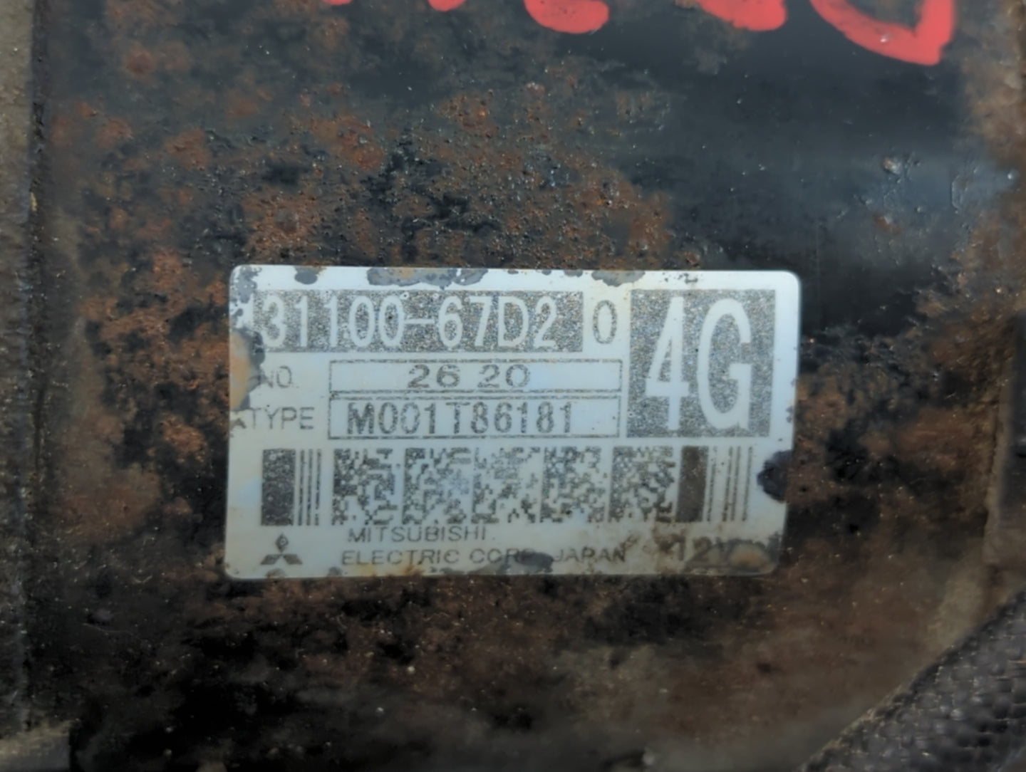 2000-2005 Suzuki Grand Vitara Car Starter Motor Solenoid OEM P/N:M001T86181 31100-67D20 Fits OEM Used Auto Parts - Oemusedau