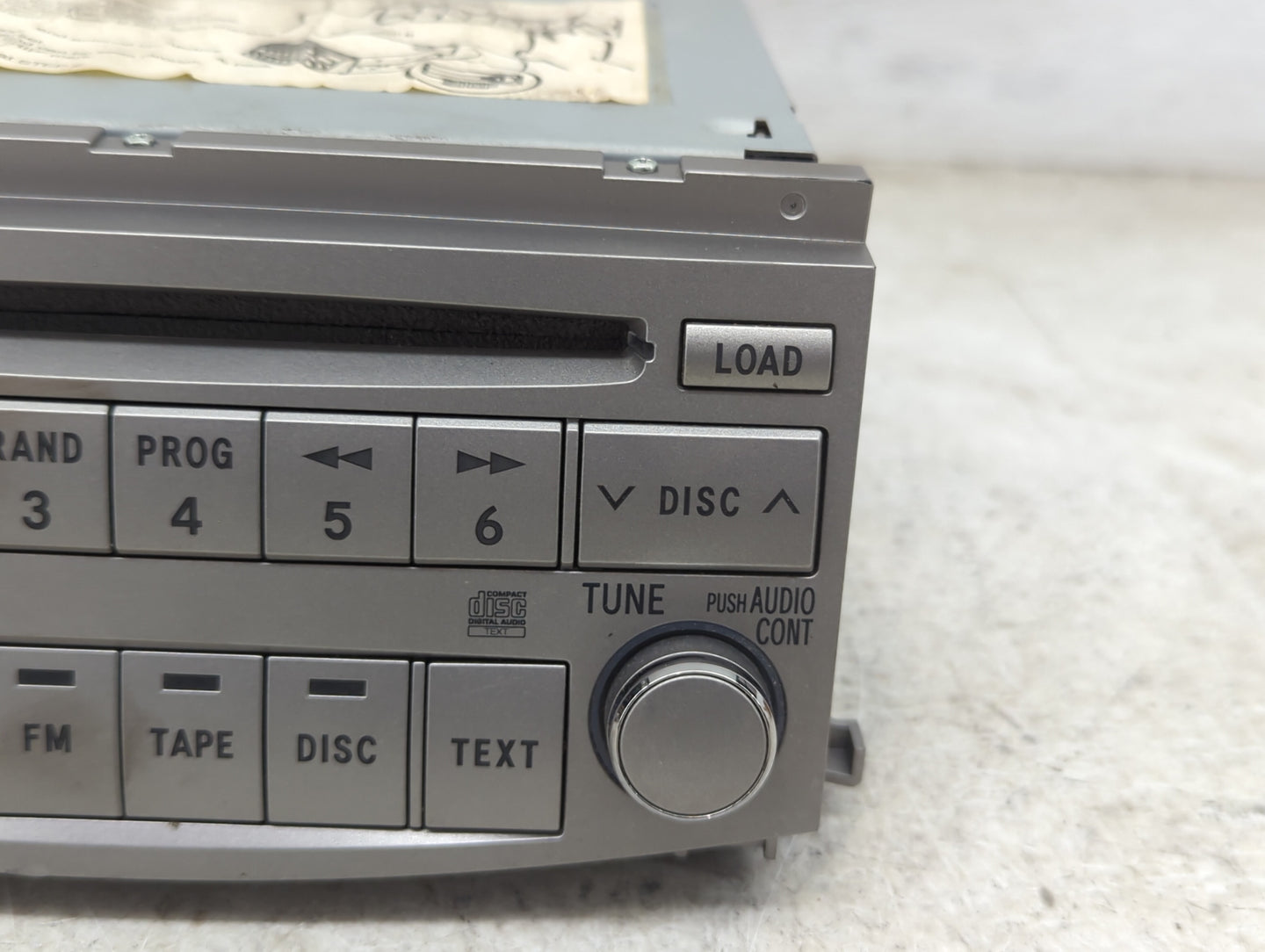 2005-2007 Toyota Avalon Radio AM FM Cd Player Receiver Replacement P/N:86120-AC140 122000-69400101 Fits Fits 2005 2006 2007 