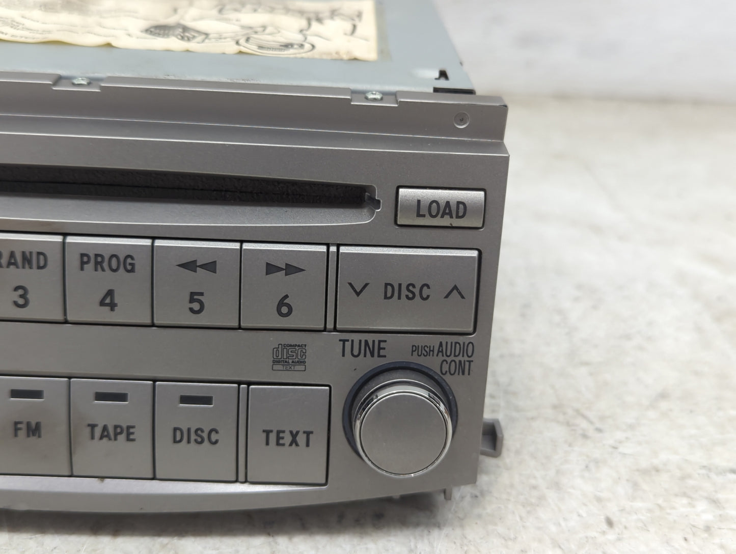 2005-2007 Toyota Avalon Radio AM FM Cd Player Receiver Replacement P/N:86120-AC140 122000-69400101 Fits Fits 2005 2006 2007 