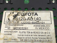 2005-2007 Toyota Avalon Radio AM FM Cd Player Receiver Replacement P/N:86120-AC140 122000-69400101 Fits Fits 2005 2006 2007 
