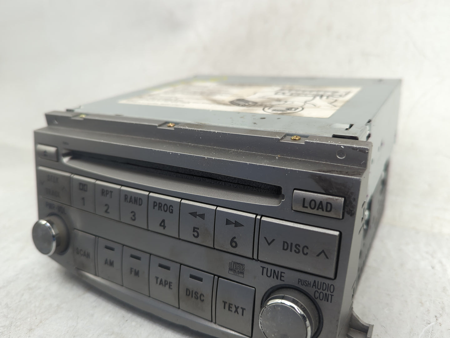 2005-2007 Toyota Avalon Radio AM FM Cd Player Receiver Replacement P/N:11806 Fits Fits 2005 2006 2007 OEM Used Auto Parts - 