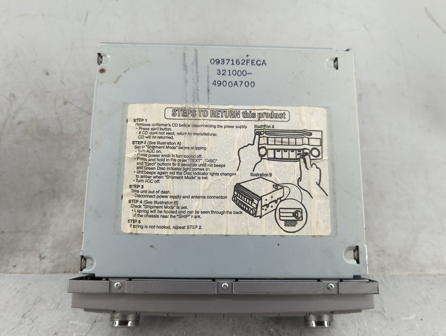 2005-2007 Toyota Avalon Radio AM FM Cd Player Receiver Replacement P/N:86120-AC140 122000-69400101 Fits Fits 2005 2006 2007 