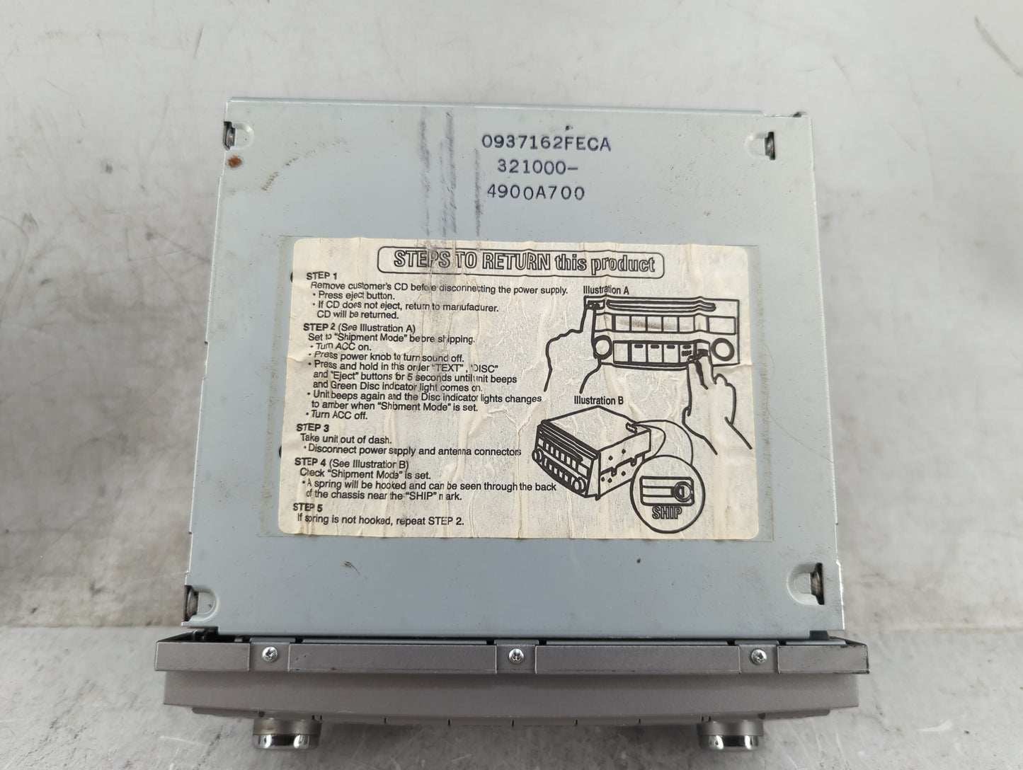 2005-2007 Toyota Avalon Radio AM FM Cd Player Receiver Replacement P/N:86120-AC140 122000-69400101 Fits Fits 2005 2006 2007 