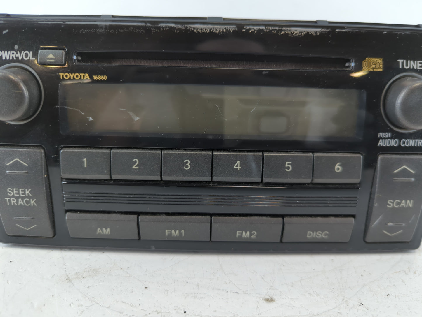 2005-2006 Toyota Camry Radio AM FM Cd Player Receiver Replacement P/N:86120-AA160 Fits Fits 2005 2006 OEM Used Auto Parts - 