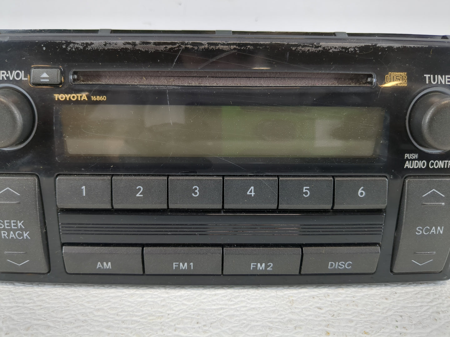 2005-2006 Toyota Camry Radio AM FM Cd Player Receiver Replacement P/N:86120-AA160 Fits Fits 2005 2006 OEM Used Auto Parts - 