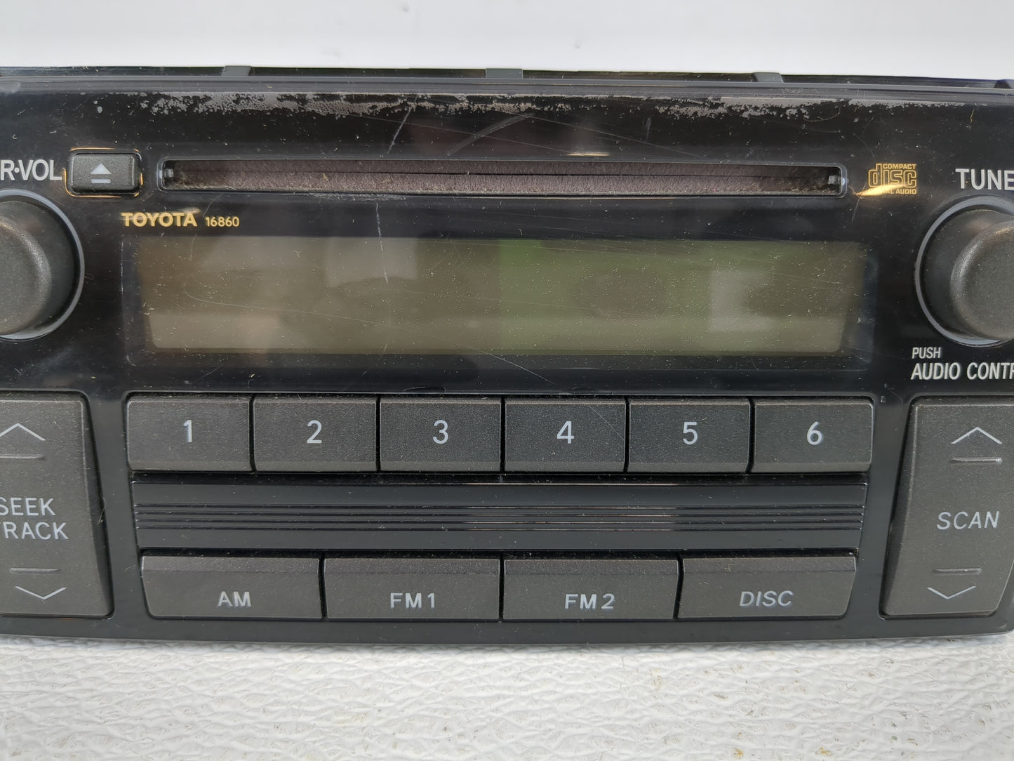 2005-2006 Toyota Camry Radio AM FM Cd Player Receiver Replacement P/N:86120-AA160 Fits Fits 2005 2006 OEM Used Auto Parts - 