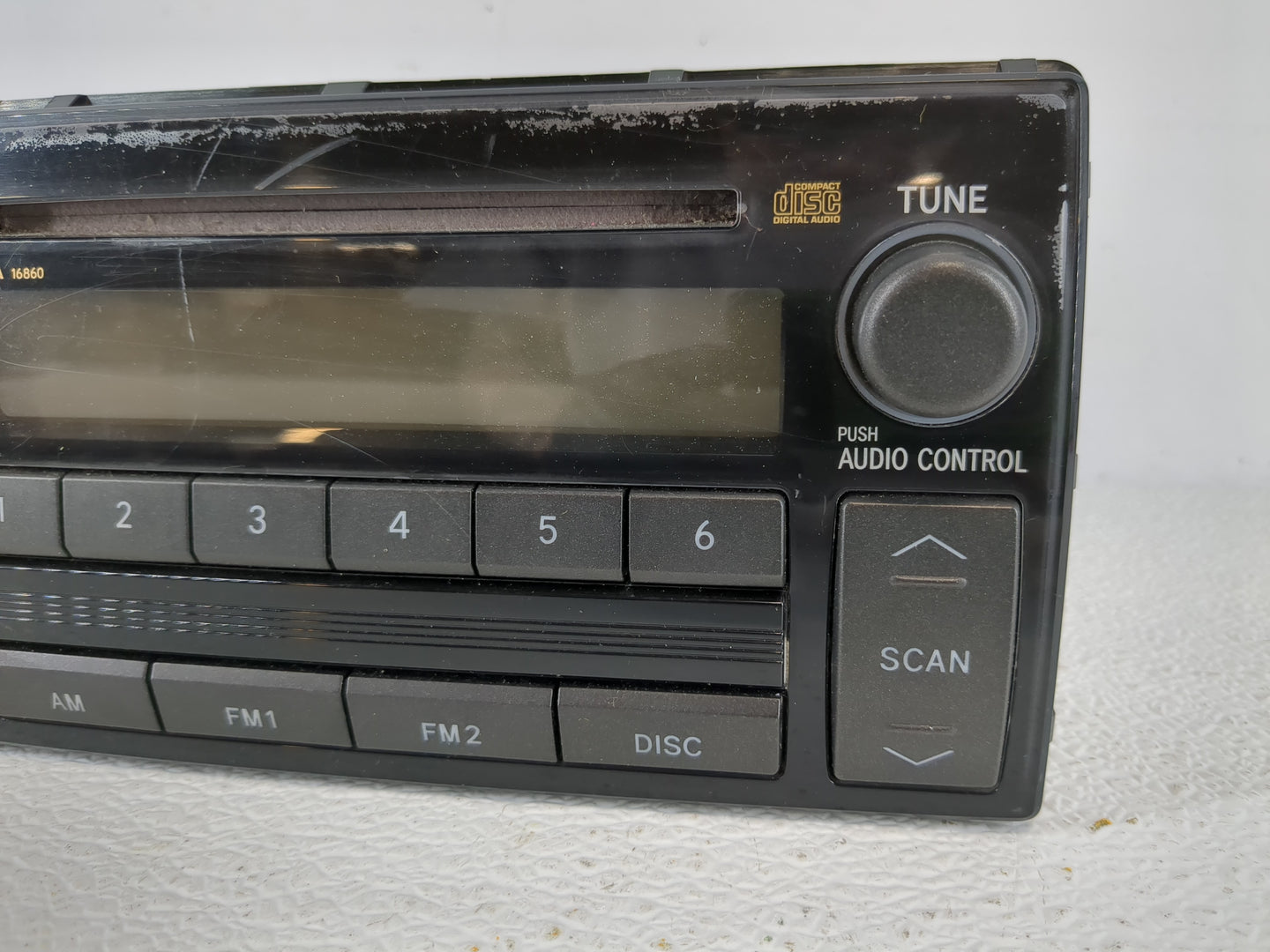2005-2006 Toyota Camry Radio AM FM Cd Player Receiver Replacement P/N:86120-AA160 Fits Fits 2005 2006 OEM Used Auto Parts - 