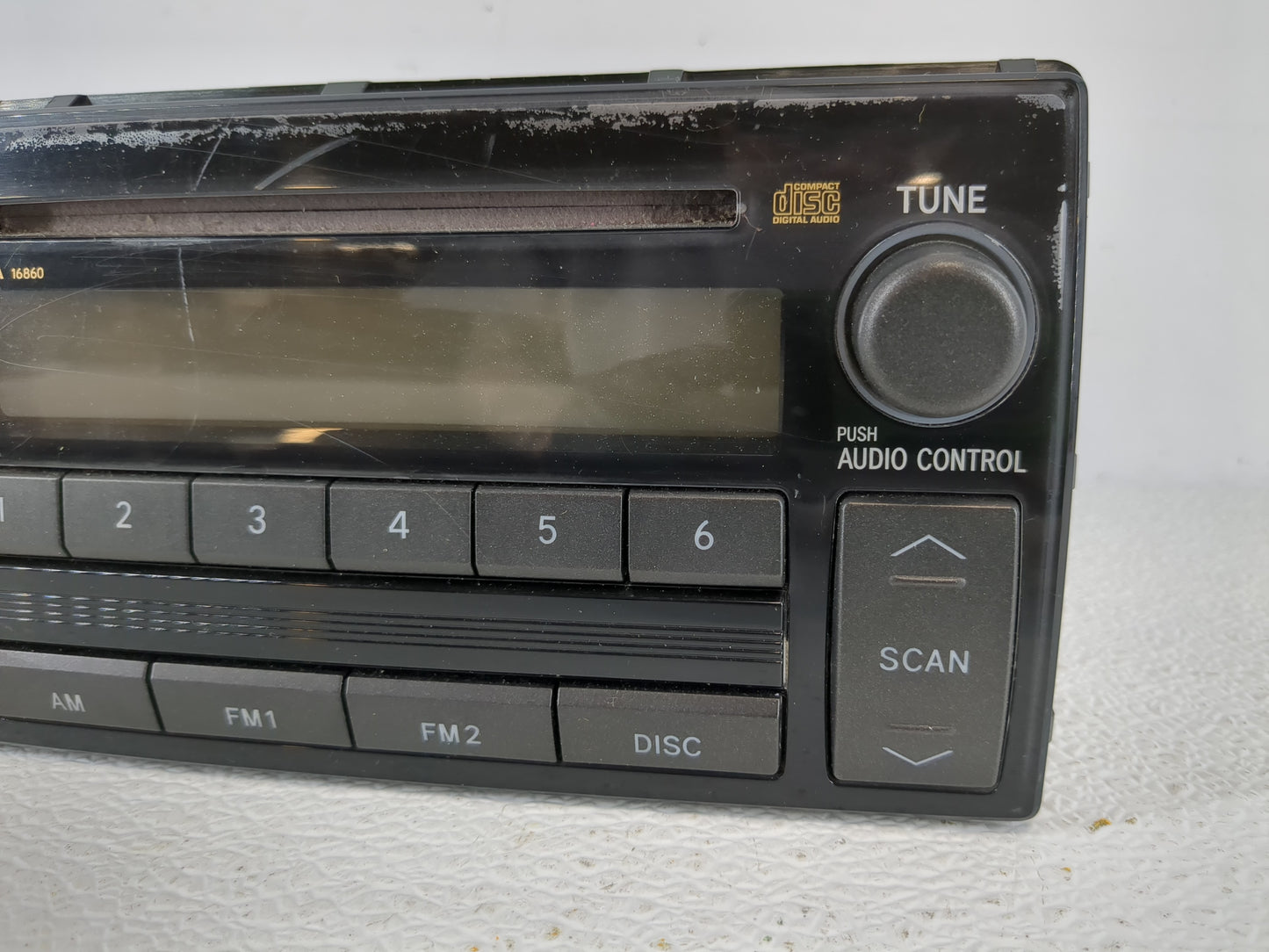 2005-2006 Toyota Camry Radio AM FM Cd Player Receiver Replacement P/N:86120-AA160 Fits Fits 2005 2006 OEM Used Auto Parts - 