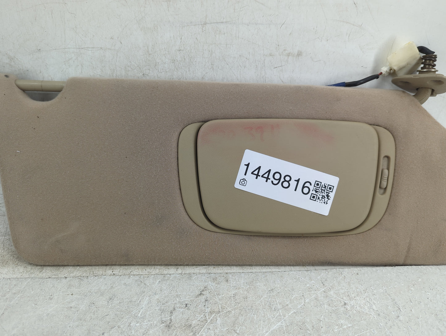 2002-2006 Toyota Camry Sun Visor Shade Replacement Passenger Right Mirror Fits Fits 2002 2003 2004 2005 2006 OEM Used Auto P