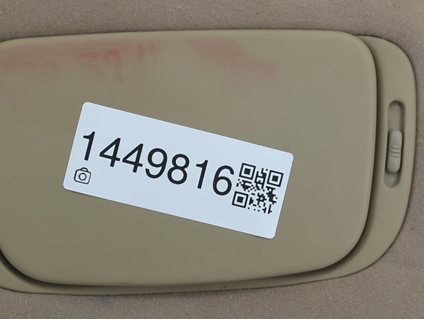 2002-2006 Toyota Camry Sun Visor Shade Replacement Passenger Right Mirror Fits Fits 2002 2003 2004 2005 2006 OEM Used Auto P