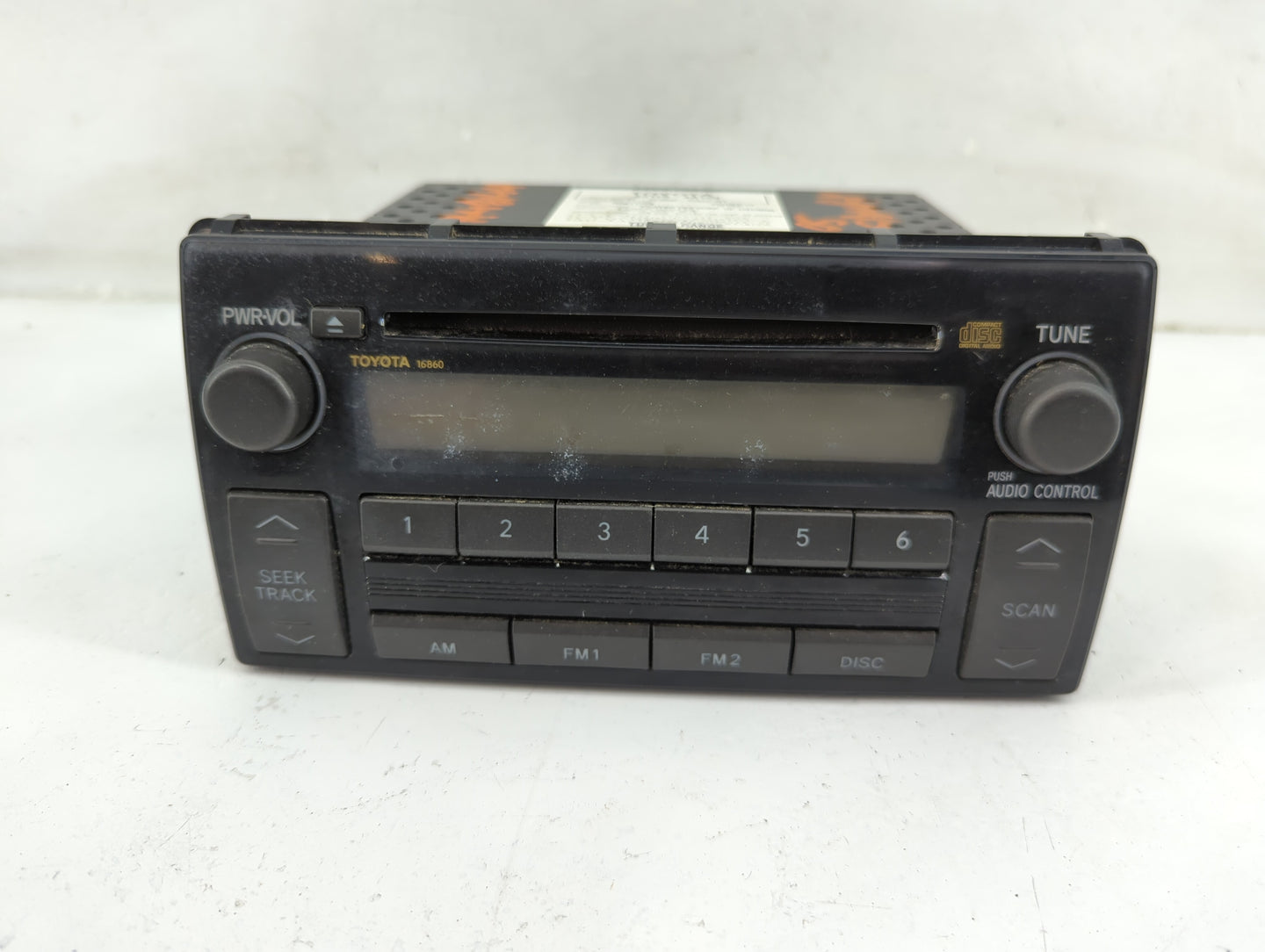 2005-2006 Toyota Camry Radio AM FM Cd Player Receiver Replacement P/N:86120-AA160 122000-6350C101 Fits Fits 2005 2006 OEM Us