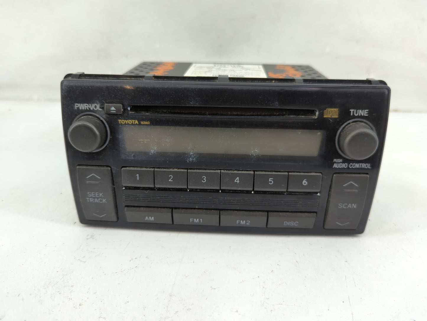 2005-2006 Toyota Camry Radio AM FM Cd Player Receiver Replacement P/N:86120-AA160 122000-6350C101 Fits Fits 2005 2006 OEM Us