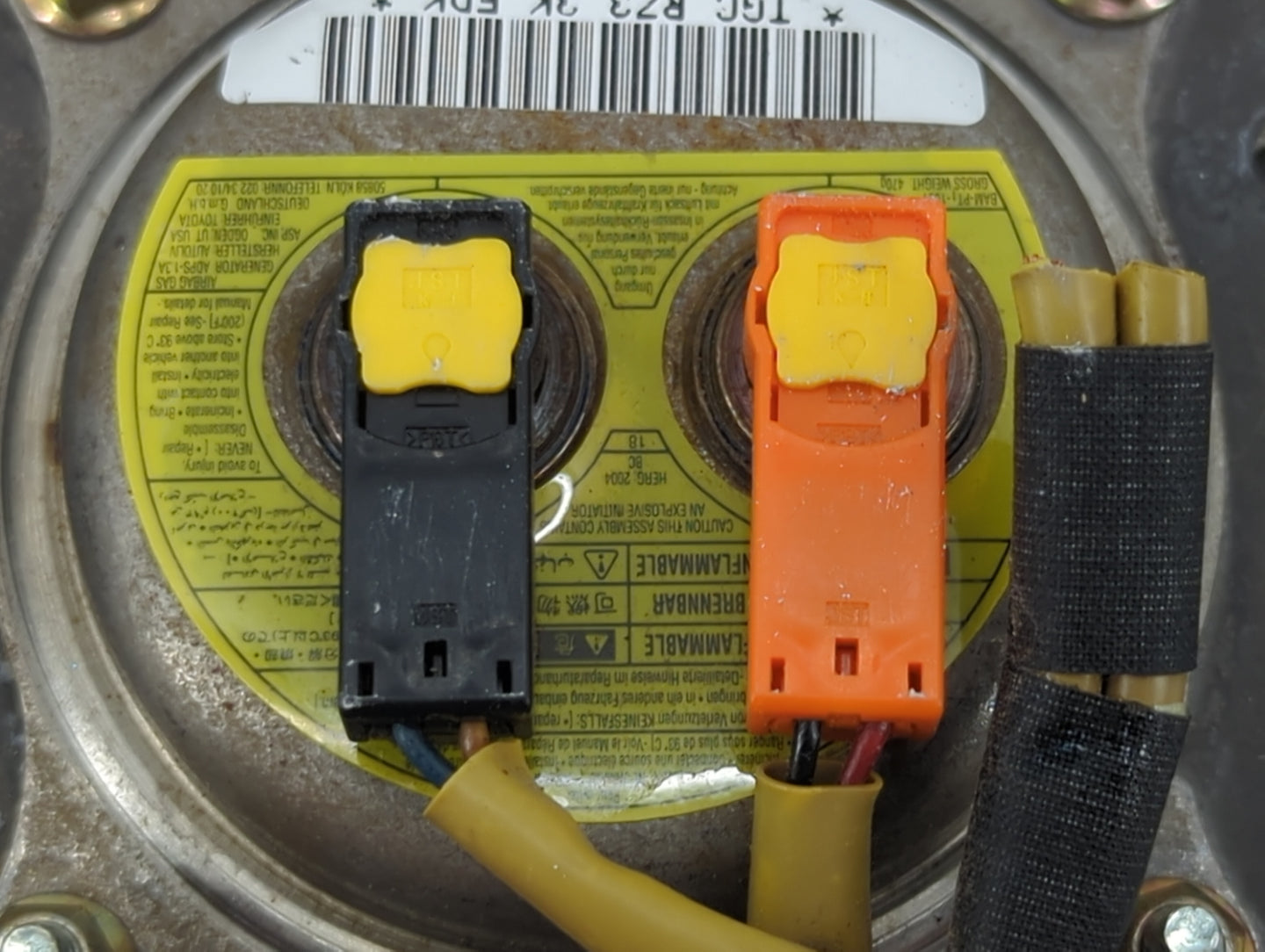2005-2006 Toyota Camry Air Bag Driver Left Steering Wheel Mounted P/N:719748704A6Y Fits Fits 2005 2006 OEM Used Auto Parts -