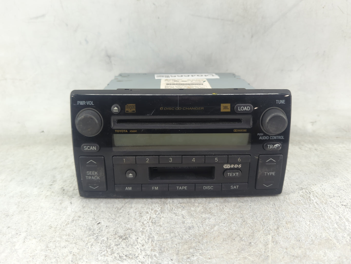 2005-2006 Toyota Camry Radio AM FM Cd Player Receiver Replacement P/N:86120-AA210 CQ-ES8461X Fits Fits 2005 2006 OEM Used Au
