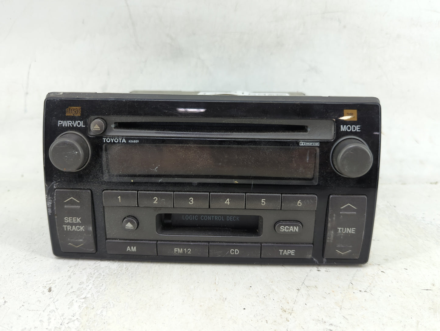 2005-2006 Toyota Camry Radio AM FM Cd Player Receiver Replacement P/N:86120-AA170 28002444, AD6809 Fits Fits 2005 2006 OEM U
