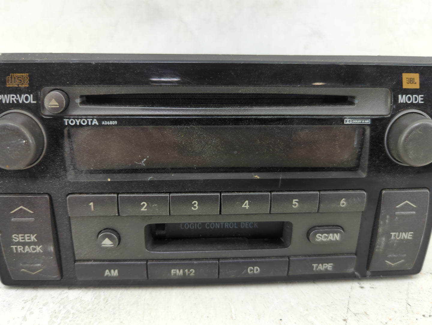 2005-2006 Toyota Camry Radio AM FM Cd Player Receiver Replacement P/N:86120-AA170 28002444, AD6809 Fits Fits 2005 2006 OEM U