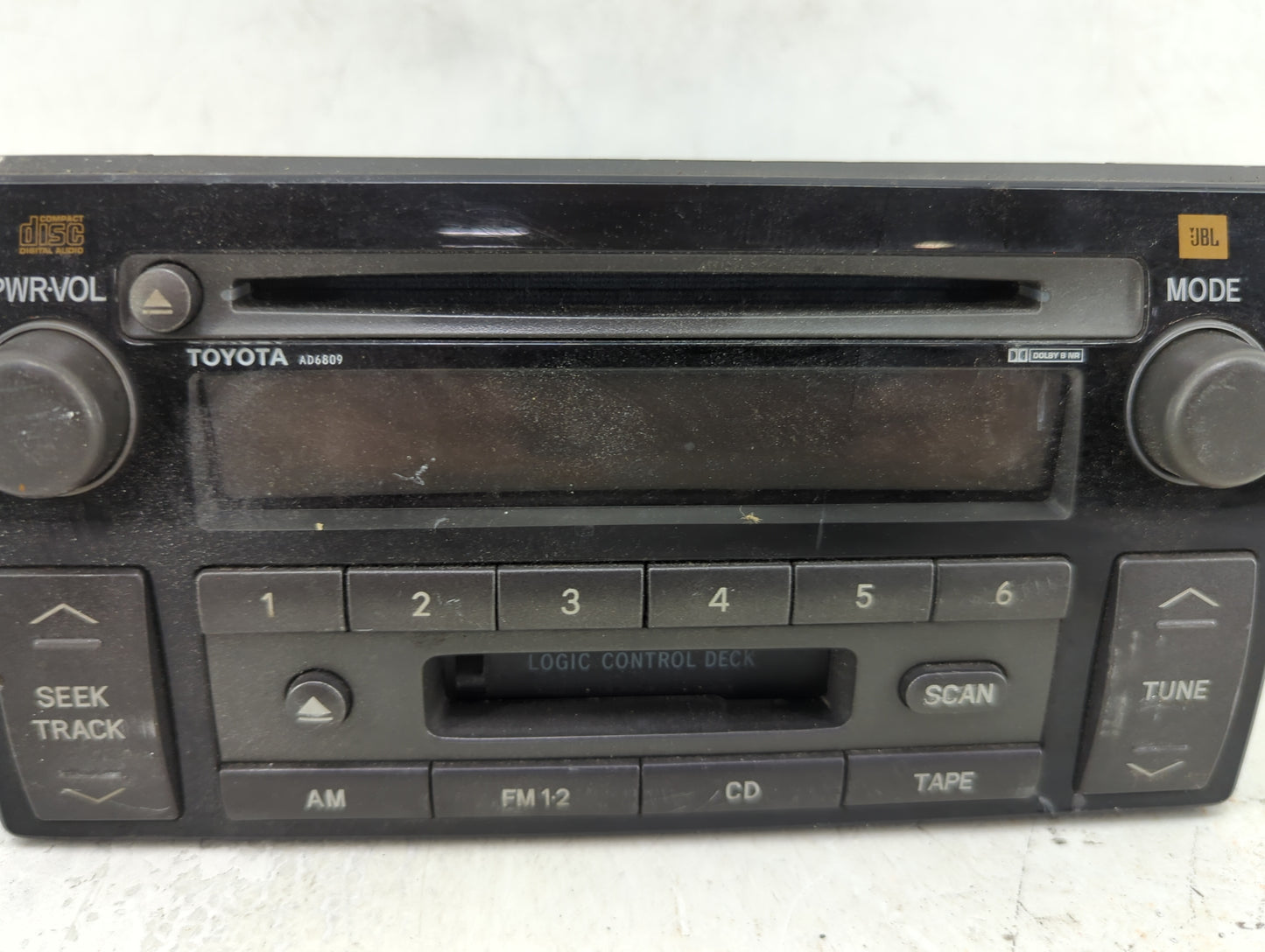 2005-2006 Toyota Camry Radio AM FM Cd Player Receiver Replacement P/N:86120-AA170 28002444, AD6809 Fits Fits 2005 2006 OEM U