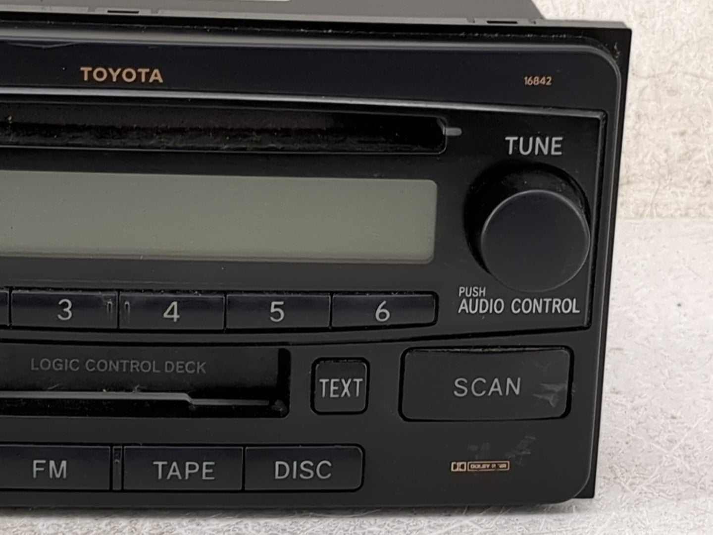 2004-2007 Toyota Highlander Radio AM FM Cd Player Receiver Replacement P/N:86120-52241 122000-44310101 Fits OEM Used Auto Pa