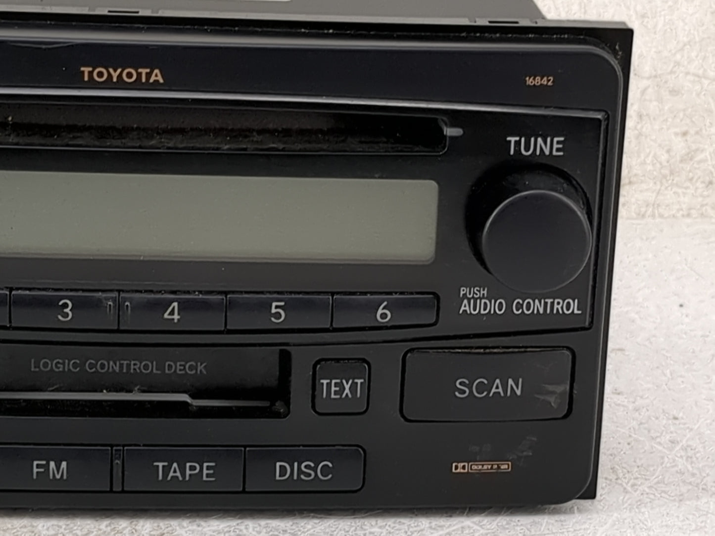 2004-2007 Toyota Highlander Radio AM FM Cd Player Receiver Replacement P/N:86120-52241 122000-44310101 Fits OEM Used Auto Pa