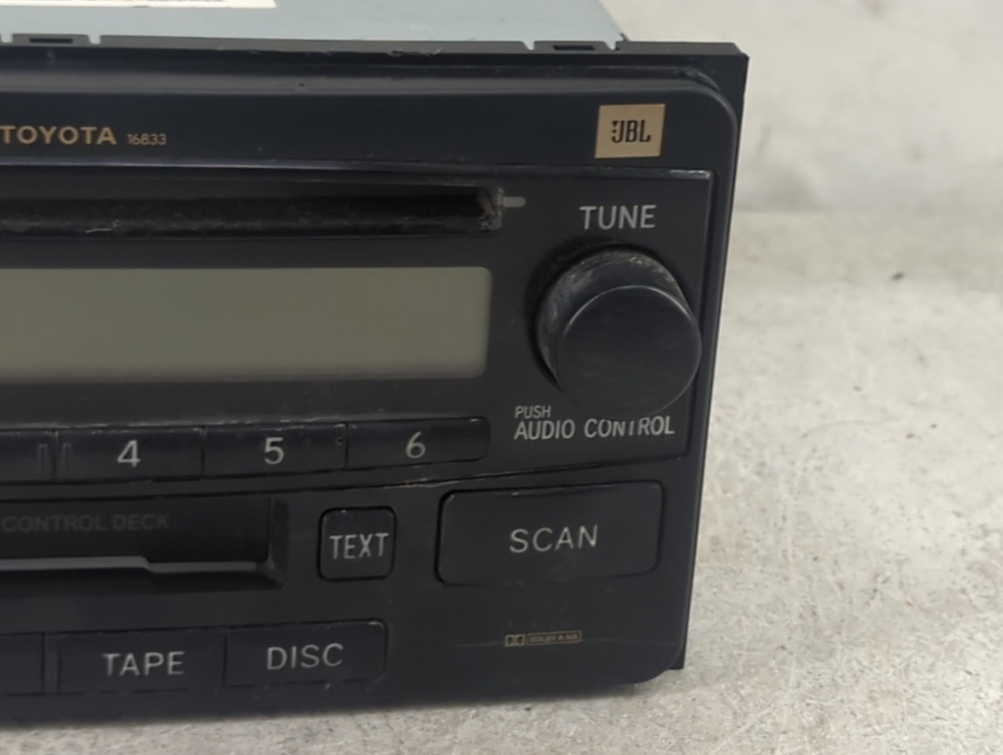 2005 Toyota Highlander Radio AM FM Cd Player Receiver Replacement P/N:86120-48500 122000-4450 Fits OEM Used Auto Parts - Oem