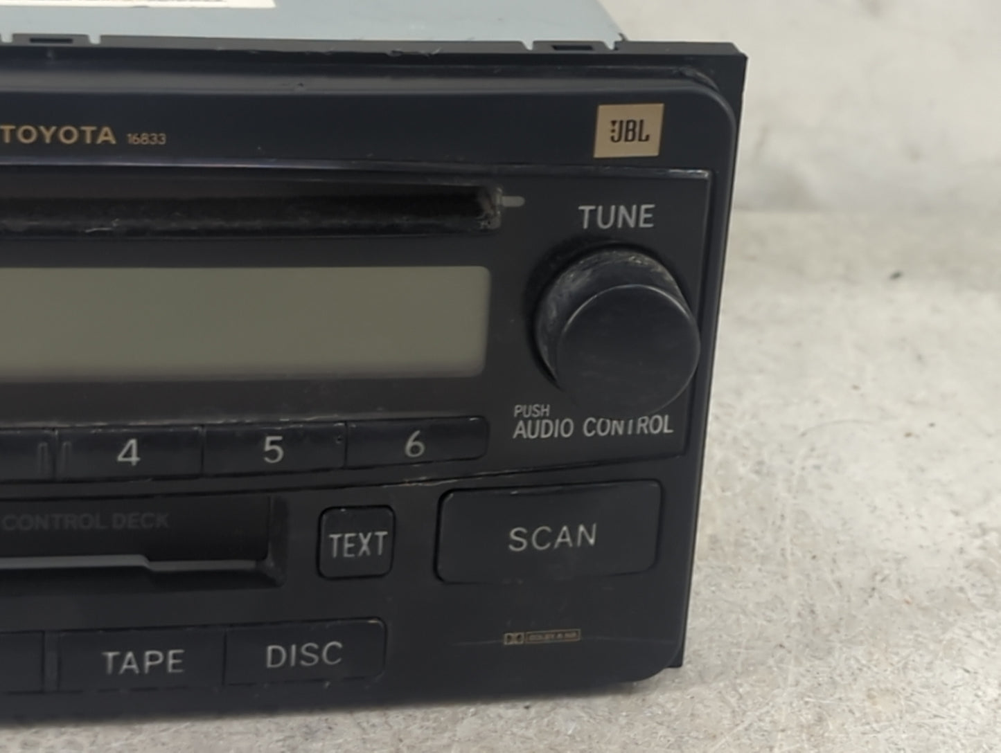 2005 Toyota Highlander Radio AM FM Cd Player Receiver Replacement P/N:86120-48500 122000-4450 Fits OEM Used Auto Parts - Oem