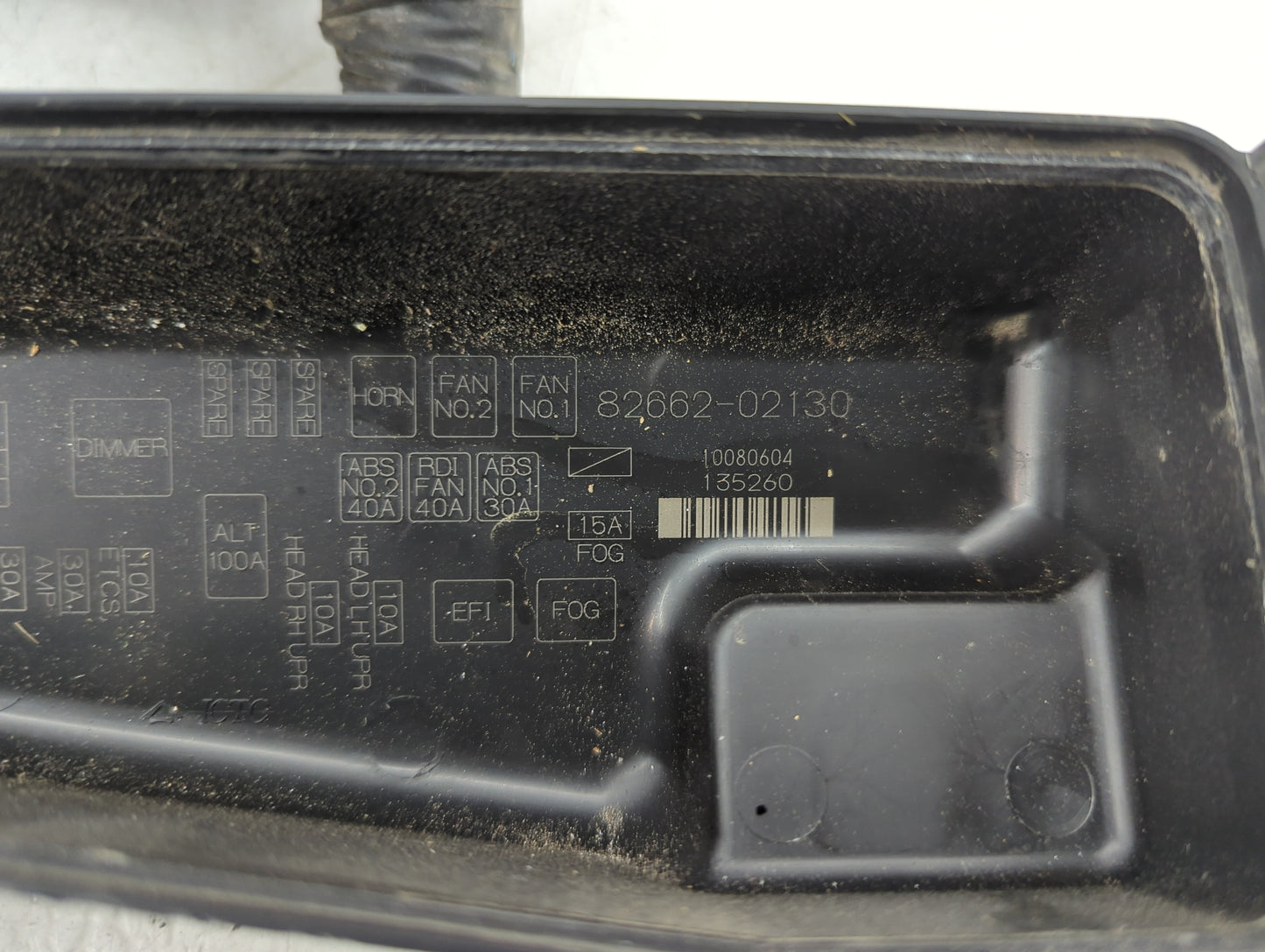 2005-2008 Toyota Matrix Fusebox Fuse Box Panel Relay Module P/N:82662-02130 Fits Fits 2005 2006 2007 2008 OEM Used Auto Part