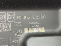 2004-2008 Toyota Matrix Fusebox Fuse Box Panel Relay Module P/N:82662-02130 Fits Fits 2004 2005 2006 2007 2008 OEM Used Auto