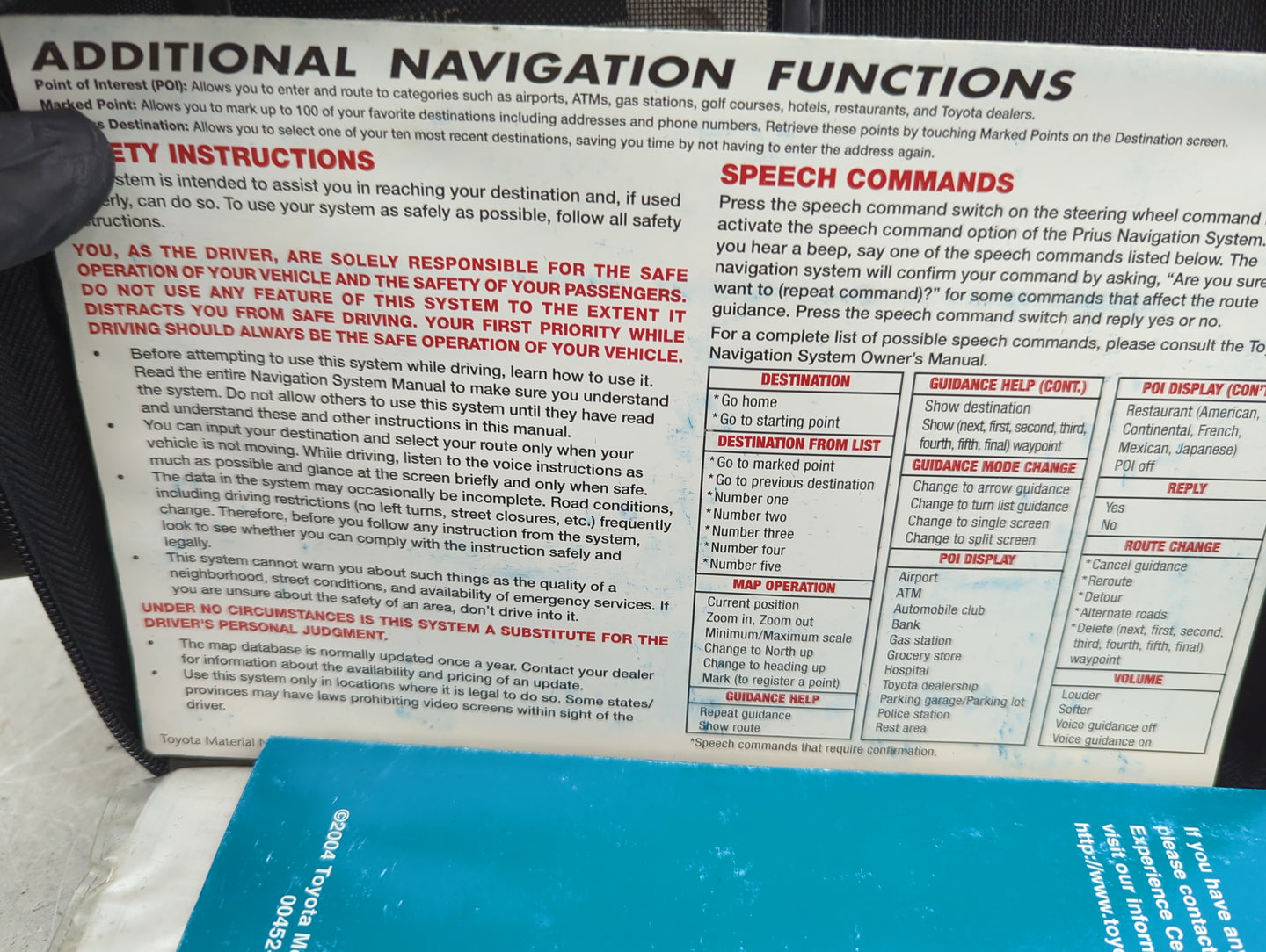 2005 Toyota Prius Owners Manual Book Guide OEM Used Auto Parts - Oemusedautoparts1.com