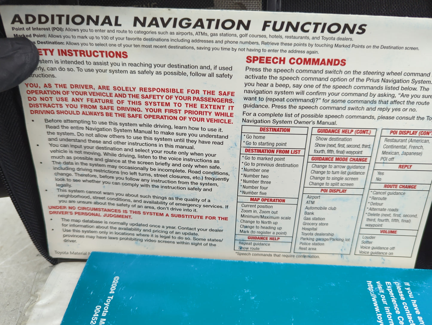 2005 Toyota Prius Owners Manual Book Guide OEM Used Auto Parts - Oemusedautoparts1.com