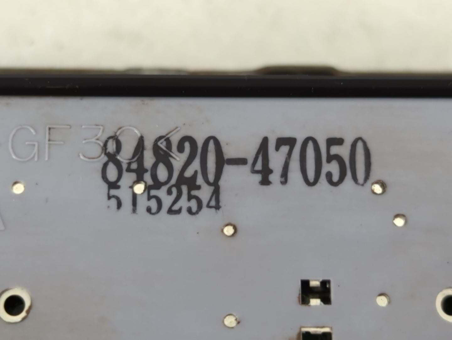 2004-2009 Toyota Prius Master Power Window Switch Replacement Driver Side Left P/N:84820-47050 Fits OEM Used Auto Parts - Oe