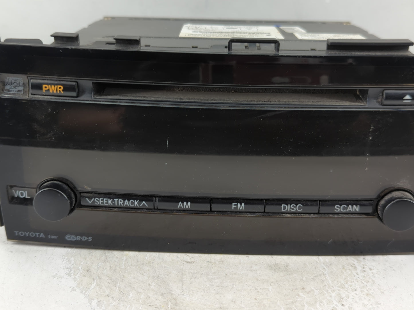 2004-2006 Toyota Prius Radio AM FM Cd Player Receiver Replacement P/N:86120-47090 Fits Fits 2004 2005 2006 OEM Used Auto Par