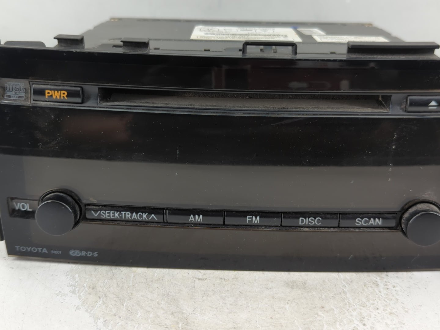 2004-2006 Toyota Prius Radio AM FM Cd Player Receiver Replacement P/N:86120-47090 Fits Fits 2004 2005 2006 OEM Used Auto Par