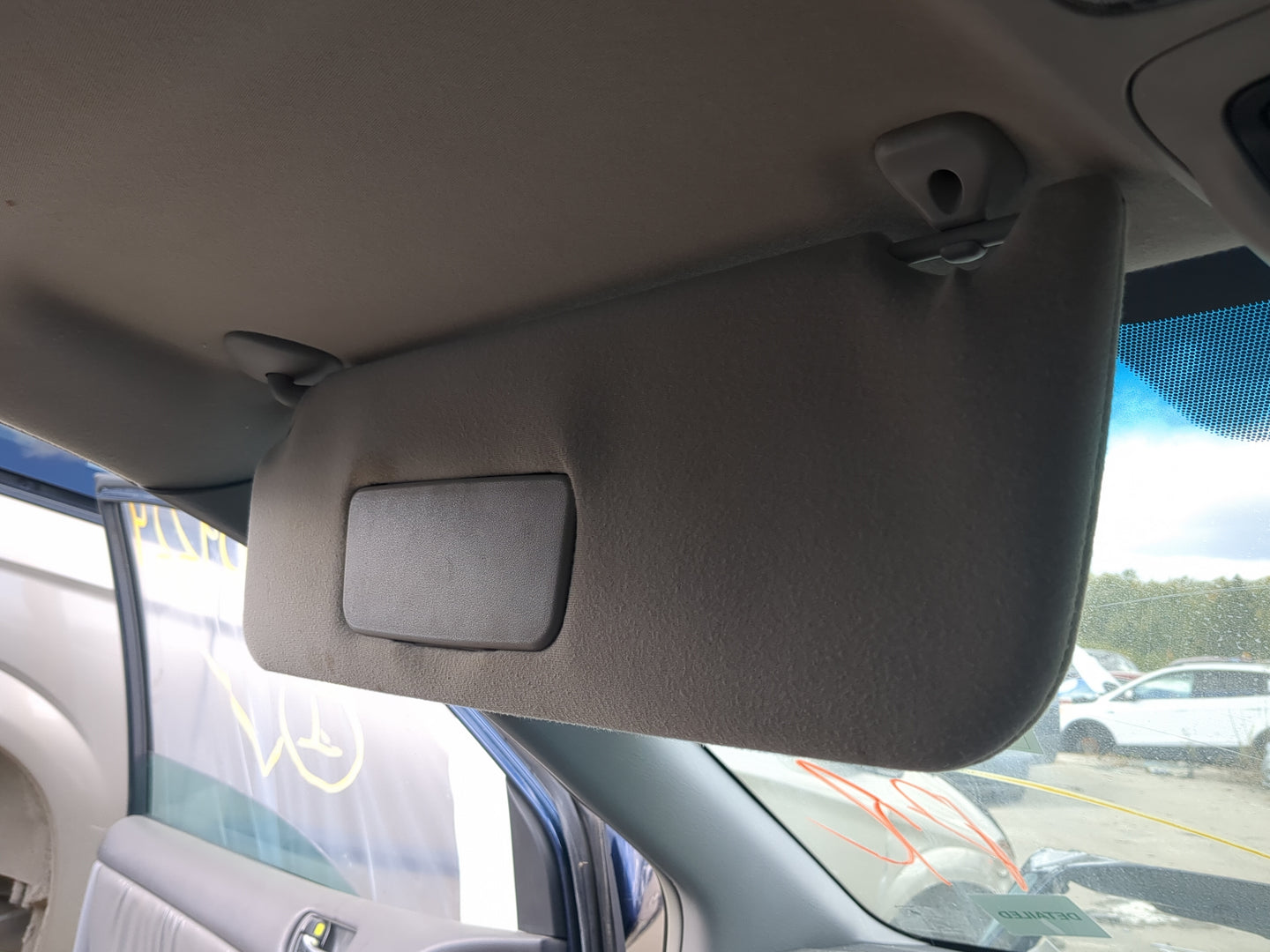 2005-2010 Toyota Sienna Sun Visor Shade Replacement Driver Left Mirror Fits Fits 2005 2006 2007 2008 2009 2010 OEM Used Auto