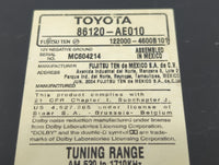 2004-2005 Toyota Sienna Radio AM FM Cd Player Receiver Replacement P/N:86120-AE010 Fits Fits 2004 2005 OEM Used Auto Parts -