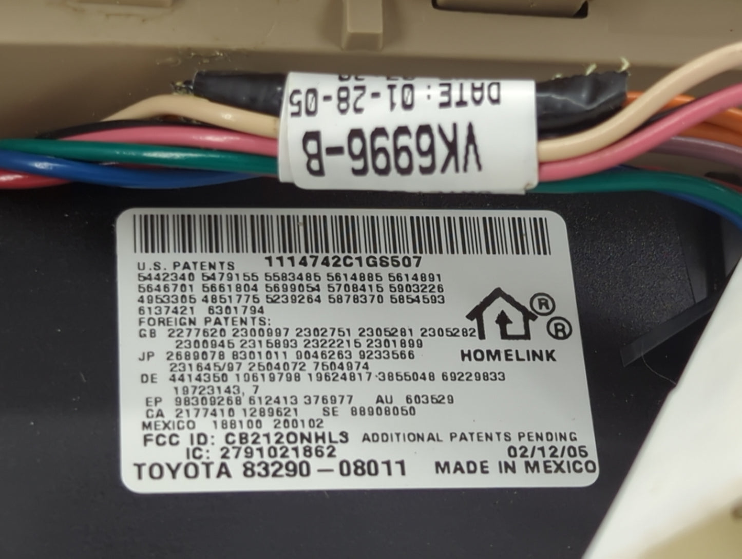 2004-2010 Toyota Sienna Overhead Roof Console 1437931 - Oemusedautoparts1.com