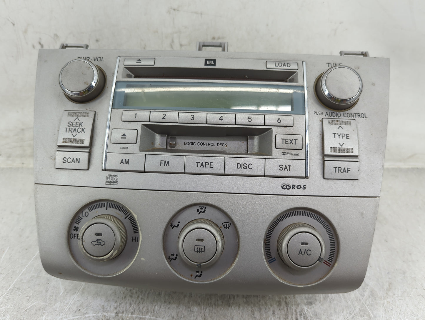 2004-2006 Toyota Solara Radio AM FM Cd Player Receiver Replacement P/N:86120-AA120 Fits Fits 2004 2005 2006 OEM Used Auto Pa