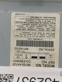 2004-2006 Toyota Solara Radio AM FM Cd Player Receiver Replacement P/N:86120-AA120 Fits Fits 2004 2005 2006 OEM Used Auto Pa